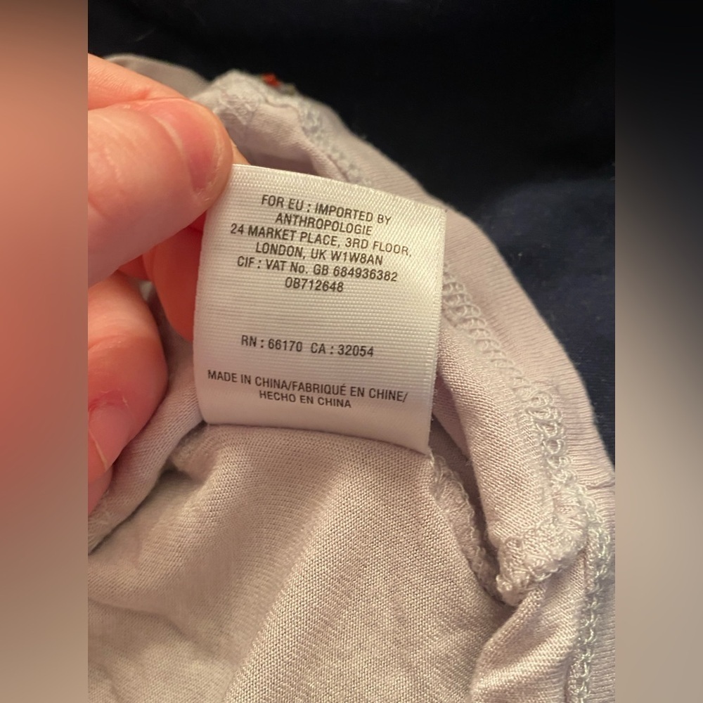 Anthropologie Vanessa Virginia Metallic Floral Flutter Trim VNeck Sleeveless Top - Picture 7 of 8